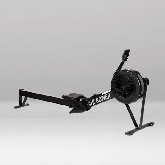 Gym24 Equipments Heavy-Duty Air Rower – Foldable Design, 250 kg User Capacity, Adjustable Air Resistance