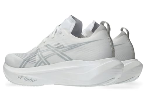 ASICS MEGABLAST Running Shoes – Unisex Neutral Trainers in White/Piedmont Grey with FF TURBO²™ Cushioning
