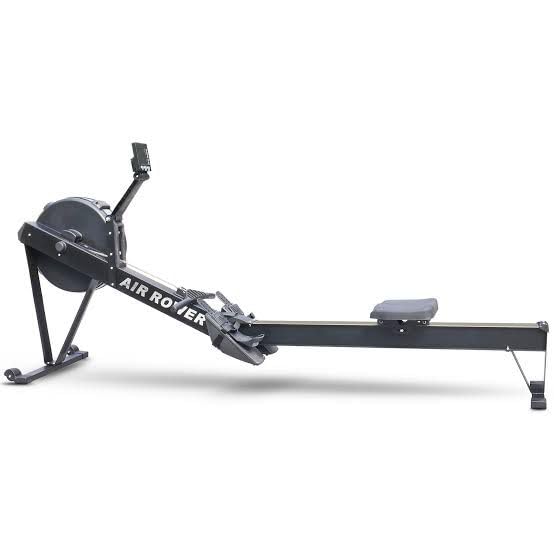 Gym24 Equipments Heavy-Duty Air Rower – Foldable Design, 250 kg User Capacity, Adjustable Air Resistance