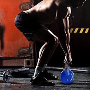 Cougar Vinyl-Coated Cast Iron Kettlebell – Durable Weight for Strength Training
