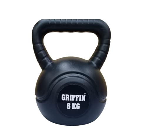 GRIFFIN PVC Kettlebell Gym Dumbbells – Durable Weight for Strength Training, Cross-Training, and Home Gym Workouts
