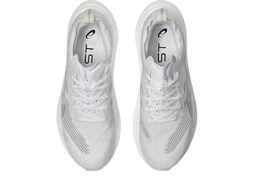 ASICS MEGABLAST Running Shoes – Unisex Neutral Trainers in White/Piedmont Grey with FF TURBO²™ Cushioning