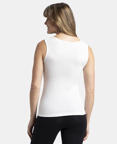 Jockey Women's Slim Fit Tank Top A113 – White (Size XL)