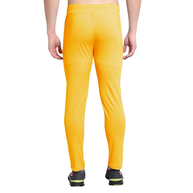 Regular Polyester Trackpant – Mustard Yellow, Slim Fit