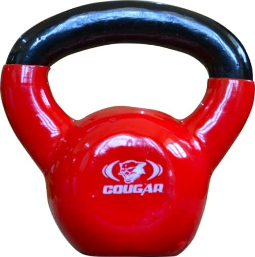 Cougar Vinyl-Coated Cast Iron Kettlebell – Durable Weight for Strength Training