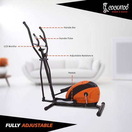 Cockatoo CE-03 Smart Series Elliptical Cross Trainer – 8 Magnetic Resistance Levels, 6 kg Flywheel, 120 kg Capacity