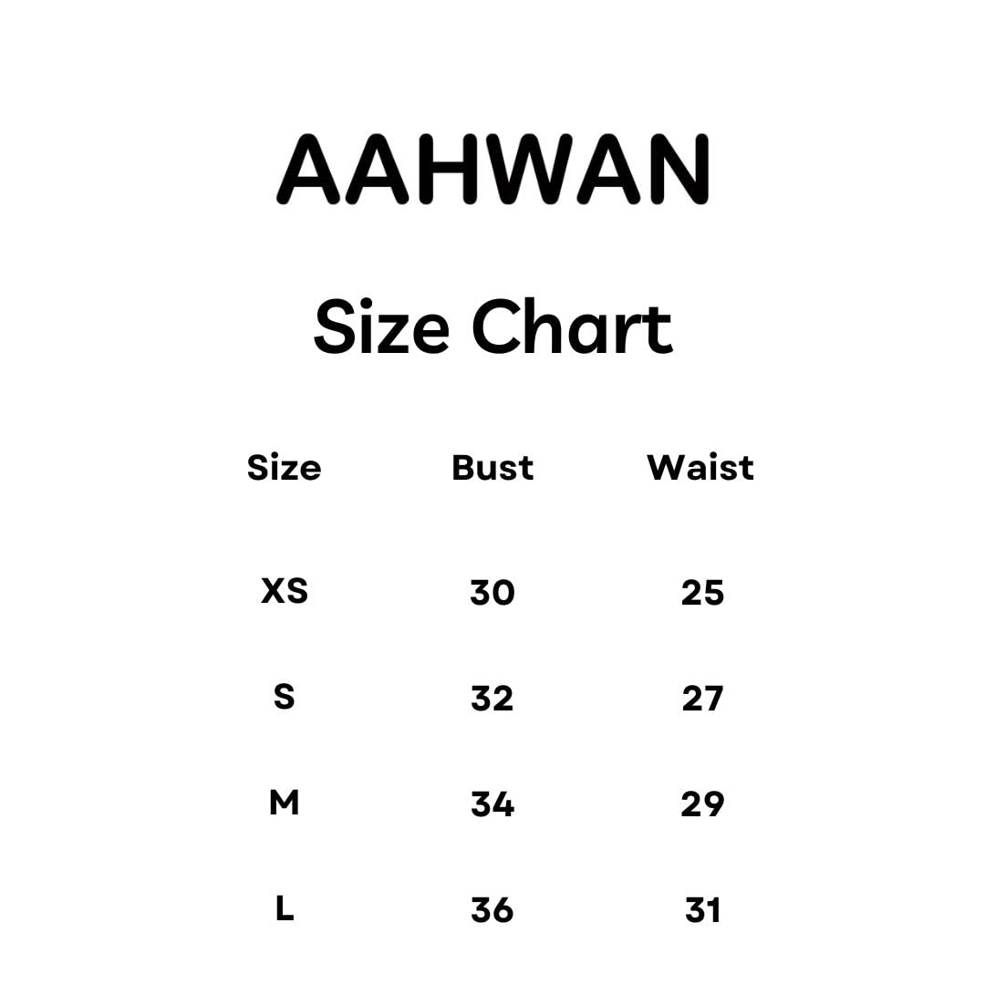 Aahwan Solid Black Racerback Ribbed Slim Fit Tank Top – Women's & Girls (Model 208, Size S)