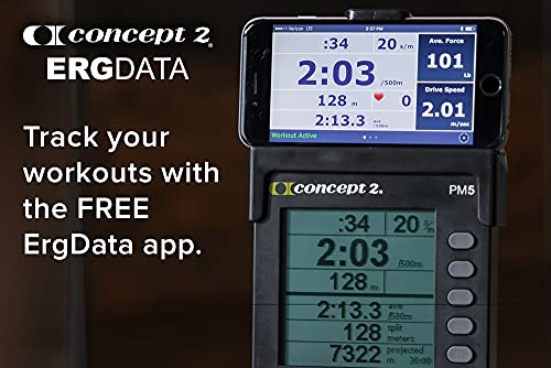 Concept2 RowErg Indoor Rower – PM5 Monitor, 14″ Seat, Air Resistance & Easy Storage