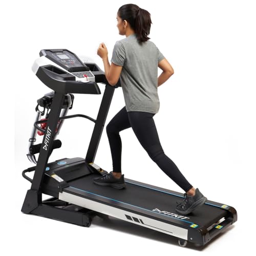 Fitkit by Cult FT200M Motorized Folding Treadmill – 4.5 HP Peak, Auto-Incline, 12 Presets & Massager