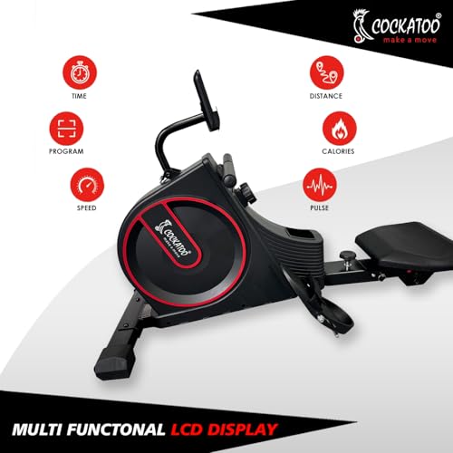 Cockatoo MR01 Magnetic Rower – 2 kg Flywheel, 16-Level Resistance, 110 kg Support
