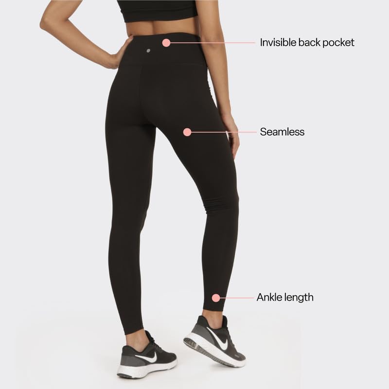 BlissClub Ultimate Leggings Lite – Seamless, Lightweight Activewear with Hidden Back Pocket