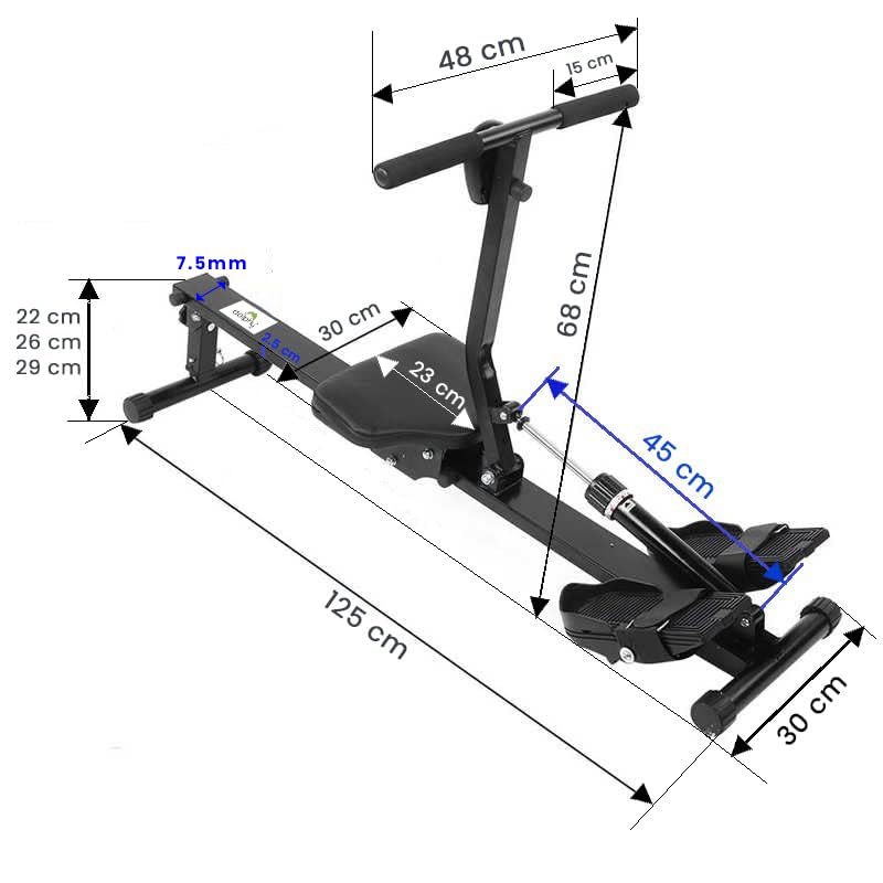 Gymnast Magnetic Air Rower Machine – Adjustable Magnetic Resistance, Full-Body Cardio