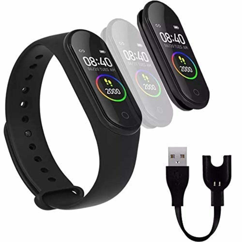 TRIDEO M7 Smart Band – 1.1″ Full-Touch Display, Heart-Rate & Blood Pressure, IPX7 Waterproof