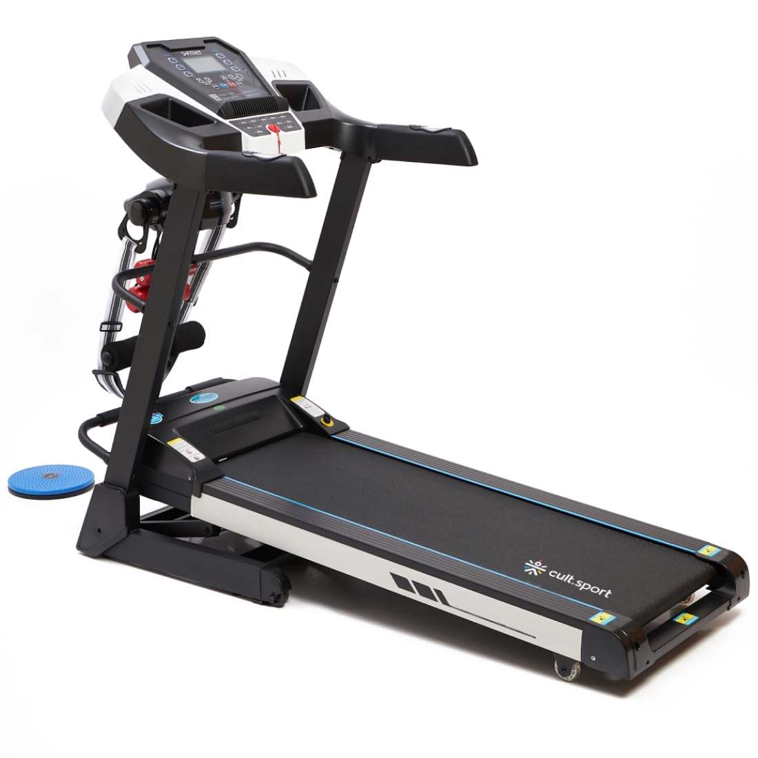 Fitkit by Cult FT200M Motorized Folding Treadmill – 4.5 HP Peak, Auto-Incline, 12 Presets & Massager