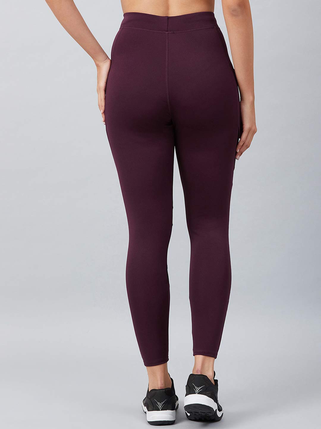 BLINKIN Highwaist Leggings with Pockets – Maroon, Size L