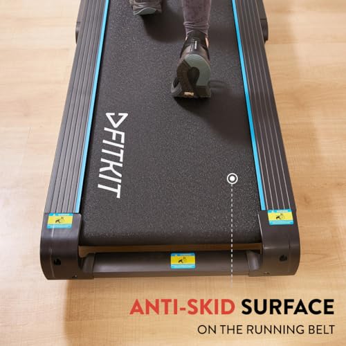 Fitkit by Cult FT200M Motorized Folding Treadmill – 4.5 HP Peak, Auto-Incline, 12 Presets & Massager