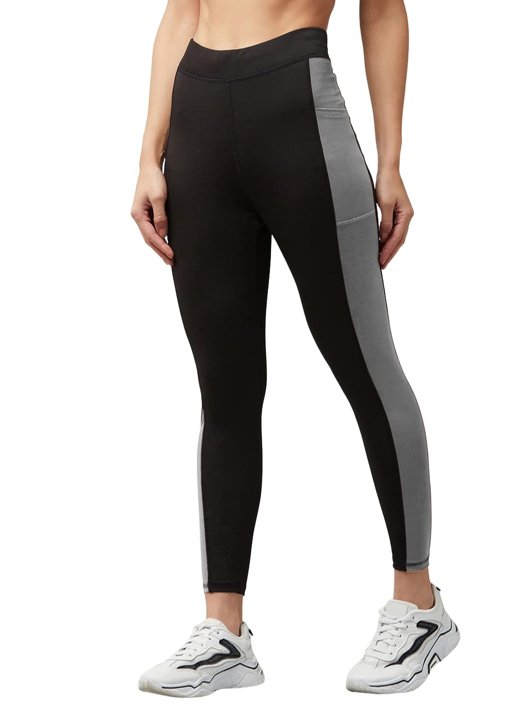 BLINKIN Women’s Slim-Fit Track Pants – Polyester-Blend, Ankle Length with Deep Side Pockets