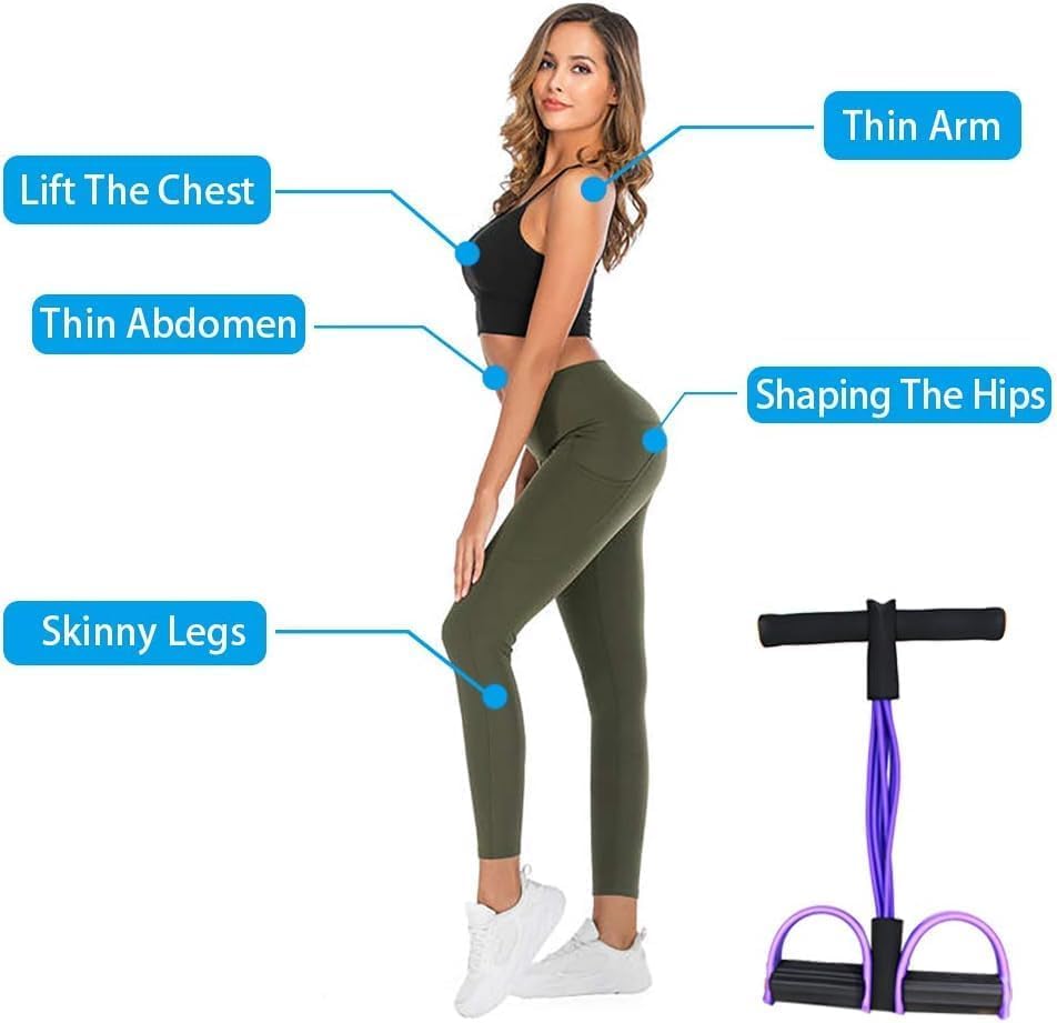 6-Tube CrossFit Training Bands – Adjustable Full-Body Resistance with Foam Handles