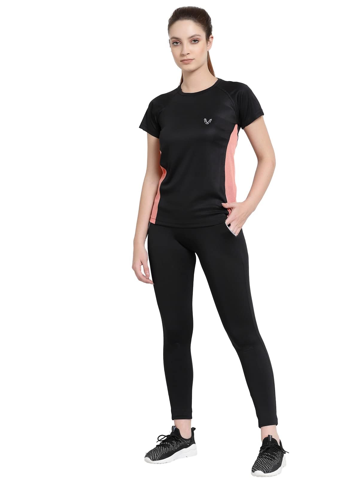 UZARUS Women’s Dry-Fit Workout T-Shirt – Regular Fit, Polyester, Anti-Odor Performance