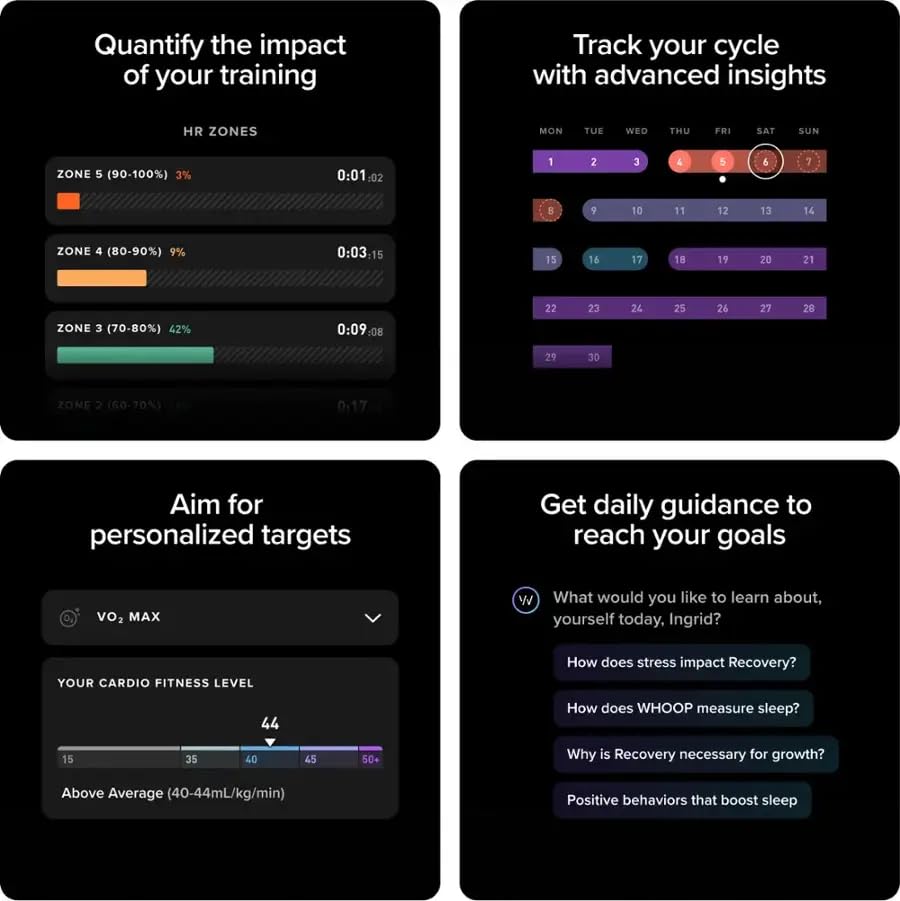WHOOP 5.0 + One Membership – 14-Day Battery Fitness Tracker with Sleep, Strain & Recovery Coaching