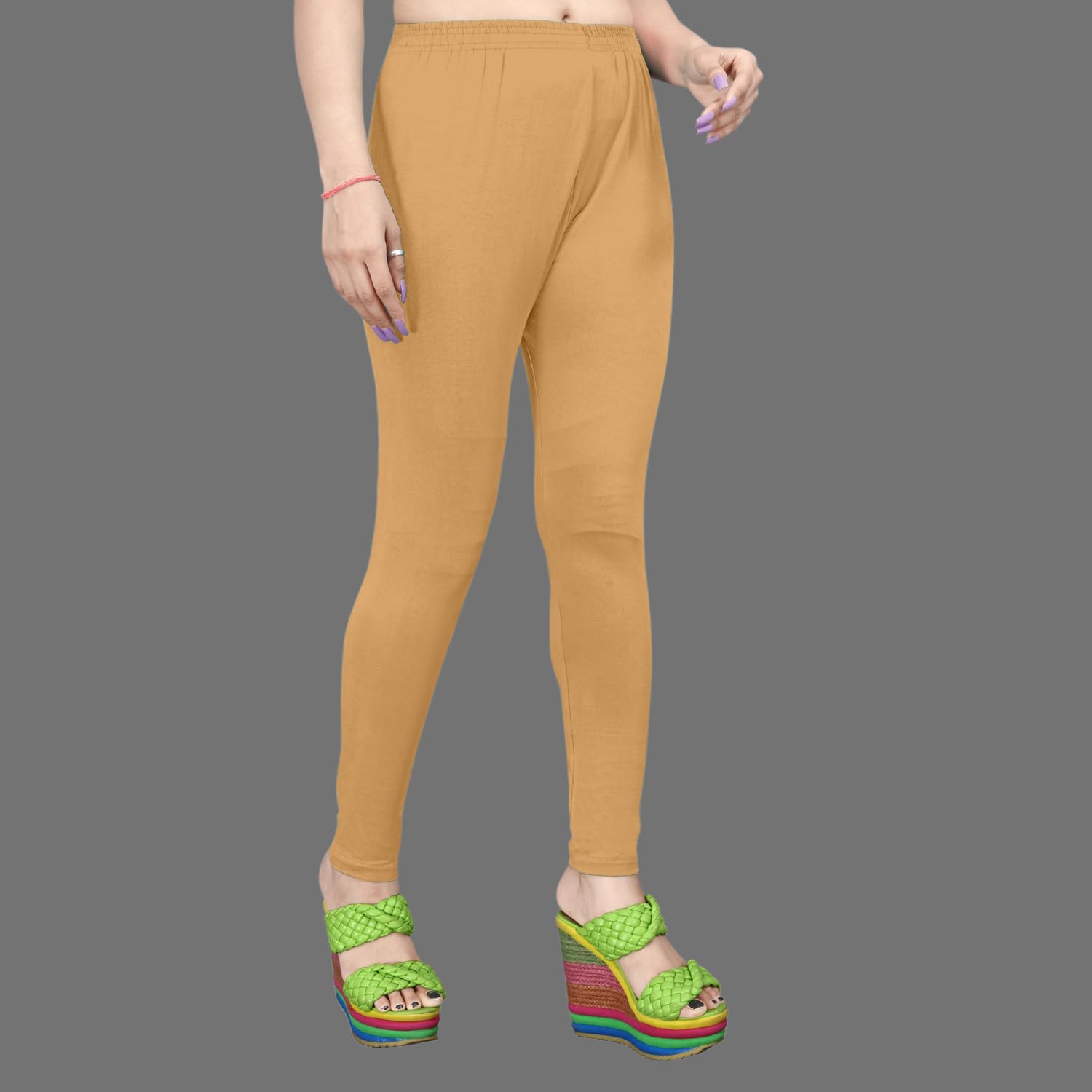 Freedom Lady Wear Mid-Rise Stretchable Ankle-Length Leggings – Women’s Activewear