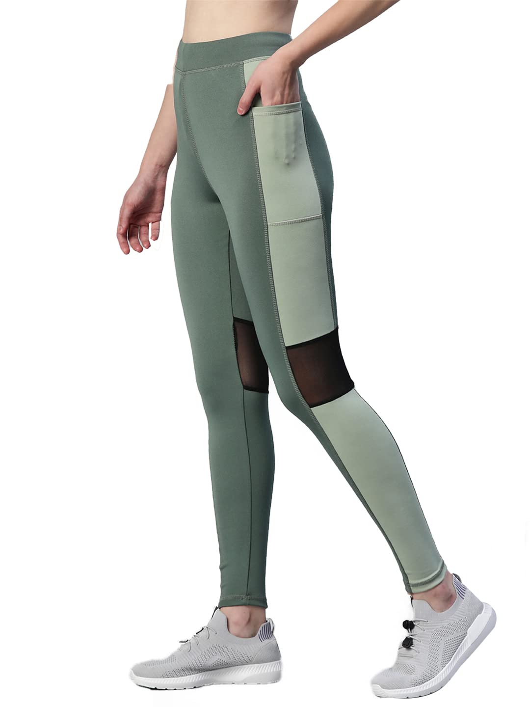 BLINKIN Women’s Slim-Fit Track Pants – Mesh Panels & Side Pockets