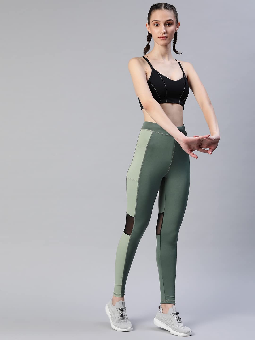 BLINKIN Women’s Slim-Fit Track Pants – Mesh Panels & Side Pockets