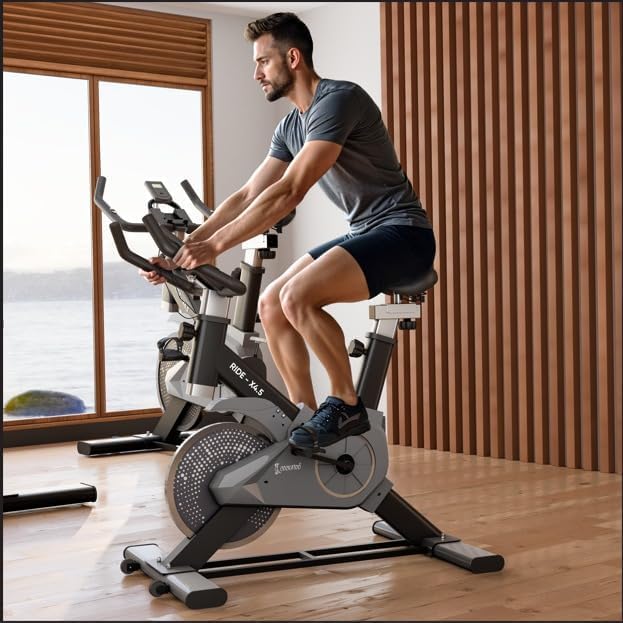 Cockatoo Ride-X Spin Bike – 4.5 kg Fully Enclosed Flywheel with Adjustable Resistance