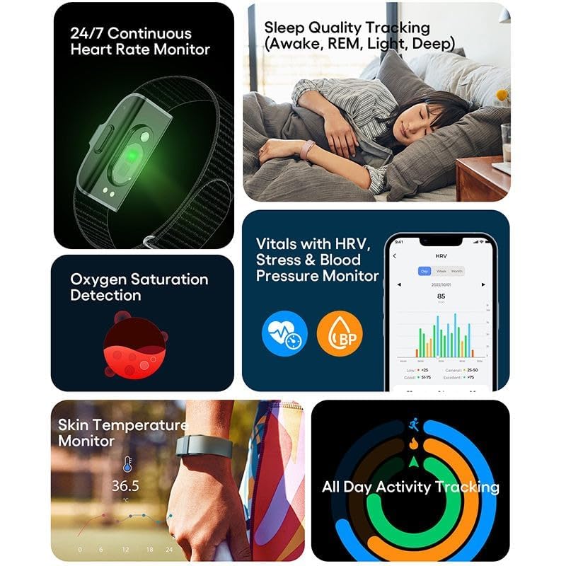 StyleOxx Smart Health Wristband – Multi-Sport Tracker with All-Day Health Monitoring & Free App