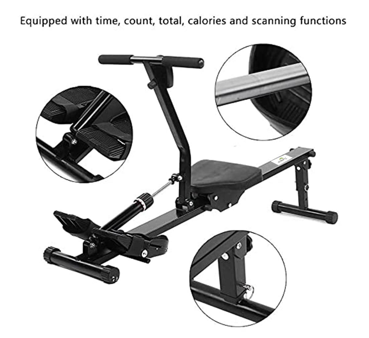 Gymnast Magnetic Air Rower Machine – Adjustable Magnetic Resistance, Full-Body Cardio