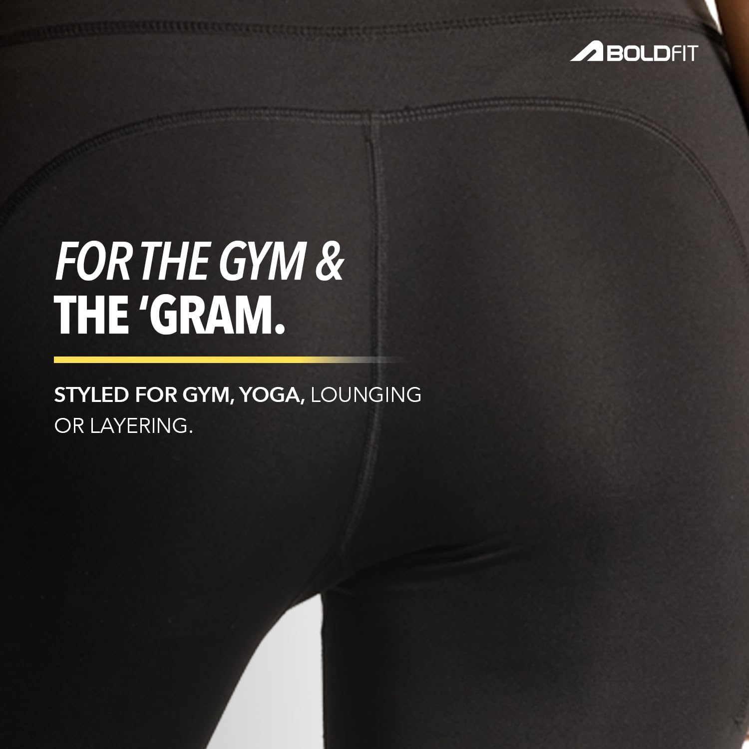 Boldfit Everyday High-Rise Leggings – Ultra-Light, Sweat-Wicking, Multi-Purpose Activewear