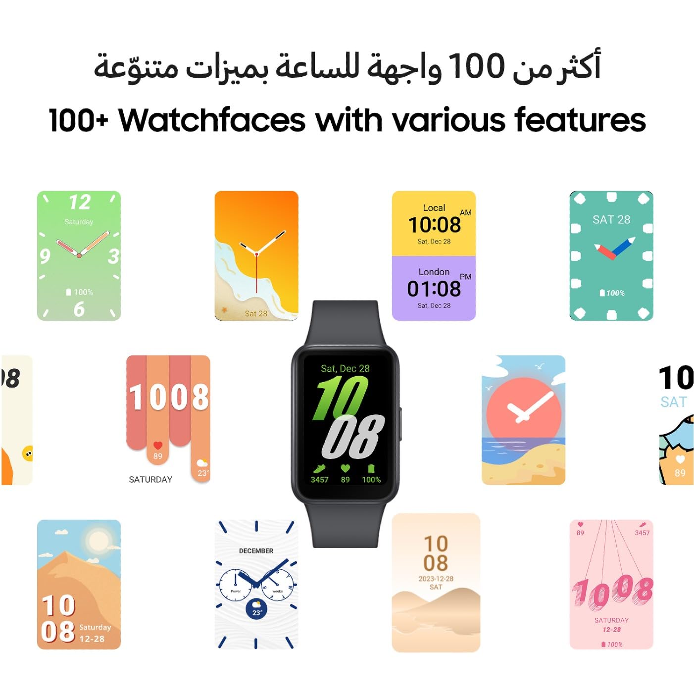 Samsung Galaxy Fit 3 – 1.6″ AMOLED Fitness Band, 14-Day Battery, 100+ Workout Modes