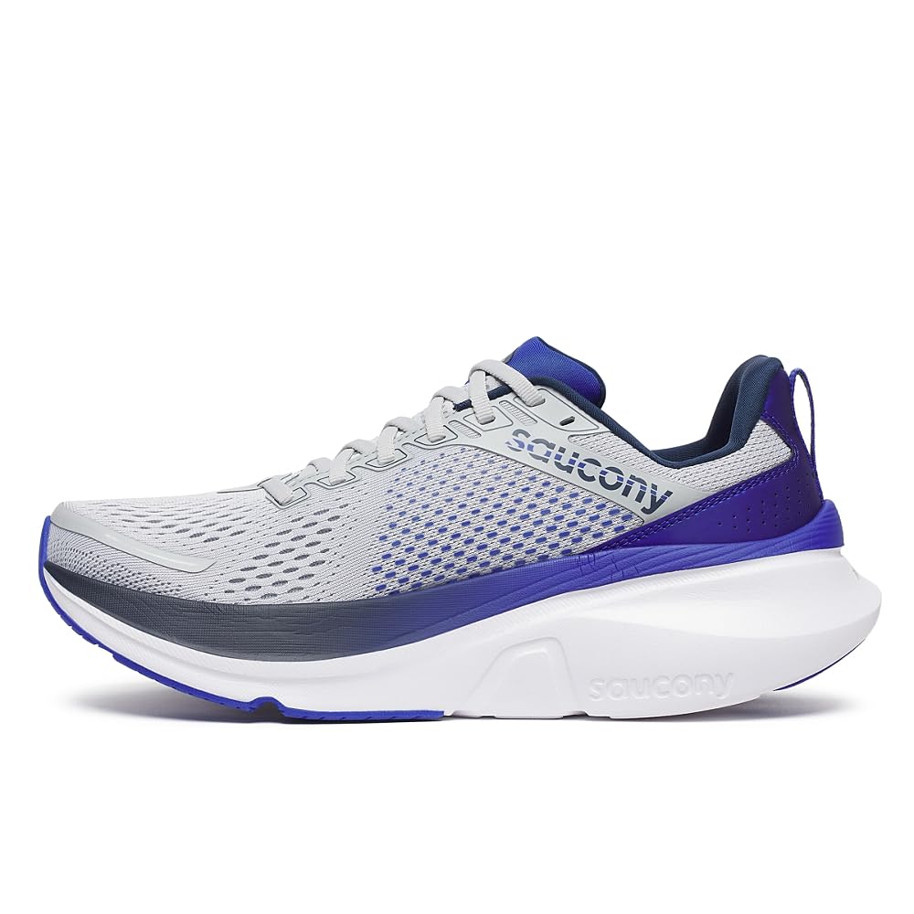 Saucony Guide 17 Running Shoes – Men's Stability Sneakers in Cloud/Royal for Daily Training & Long Runs