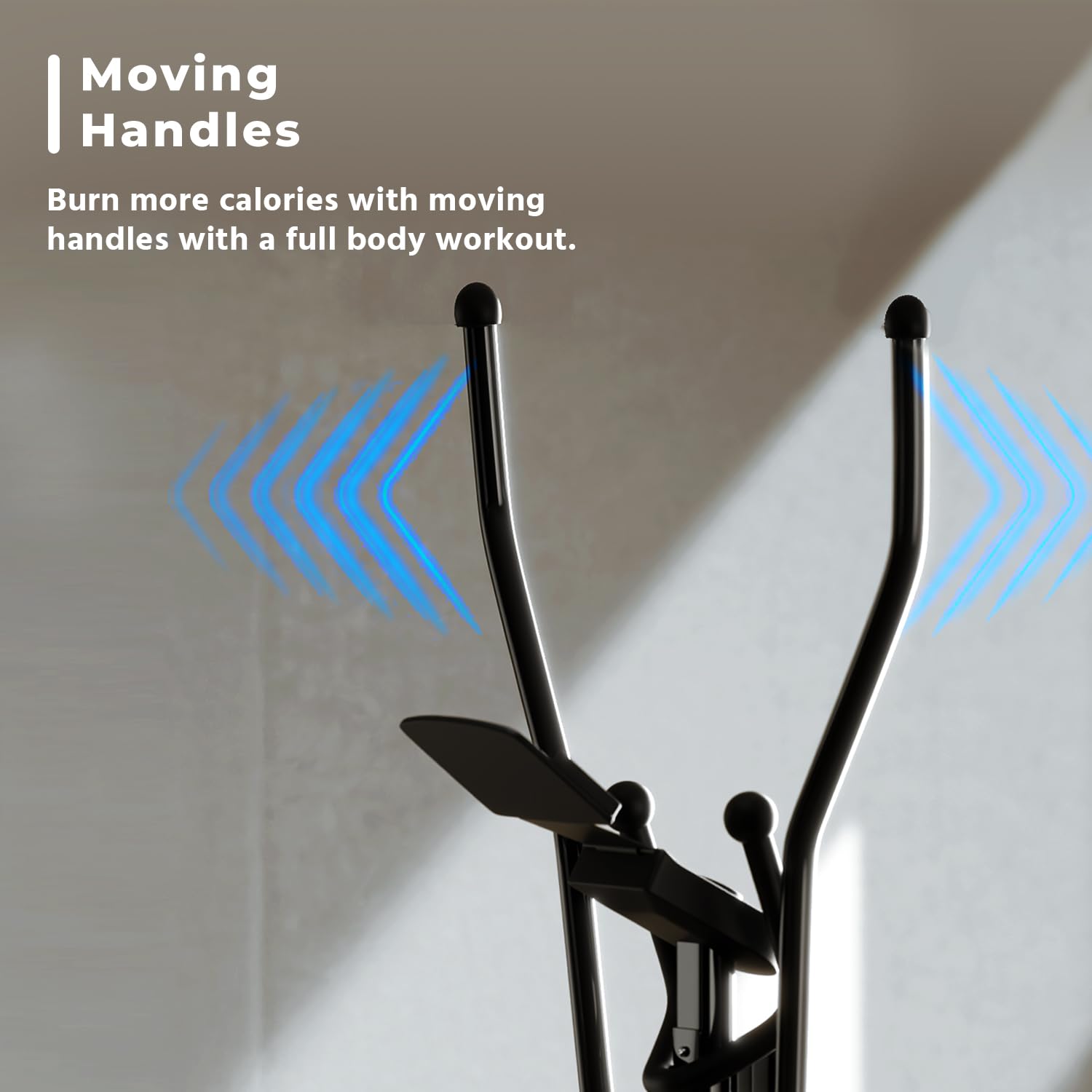 Lifelong Elliptical Trainer – Adjustable Magnetic Resistance, Sturdy Alloy Frame, LCD Tracker