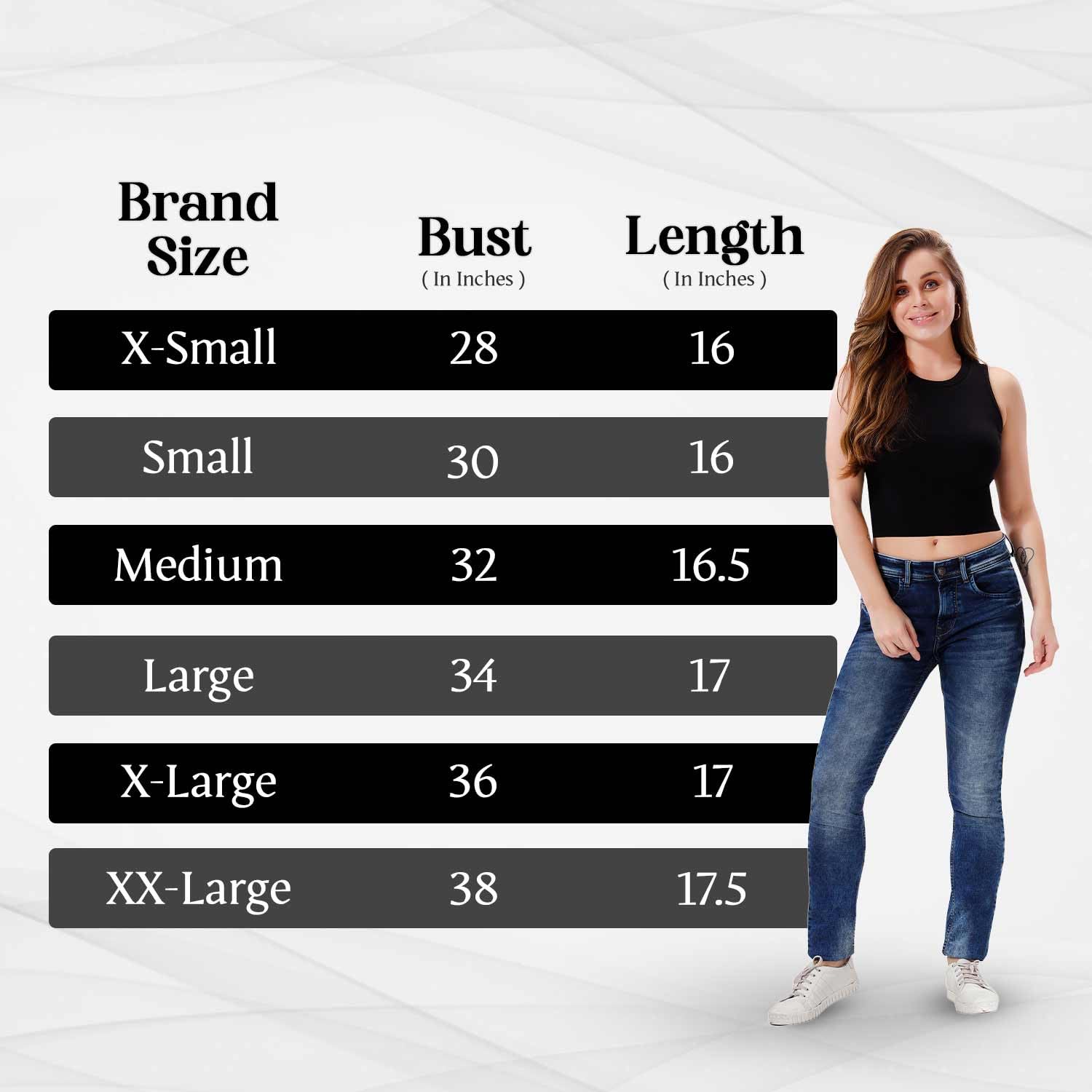 Trasa Women's Sleeveless Rib Knitted Cotton Racer Back Tank Top – Crew Neck Crop Top in Black (Size Large, Slim Fit)