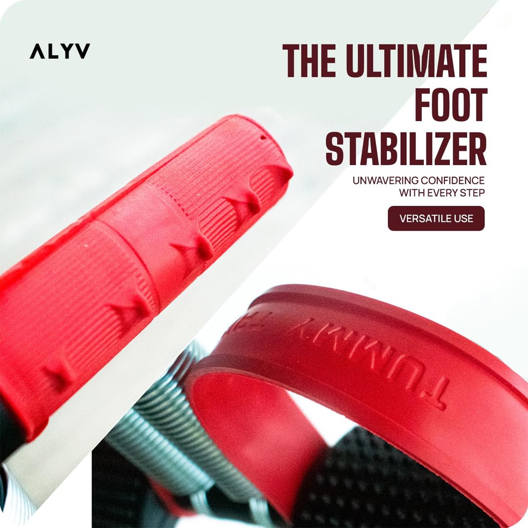ALYV Double Spring Tummy Trimmer – Ab Exerciser for Weight Loss, Core Strengthening & Full-Body Toning (Red/Black)