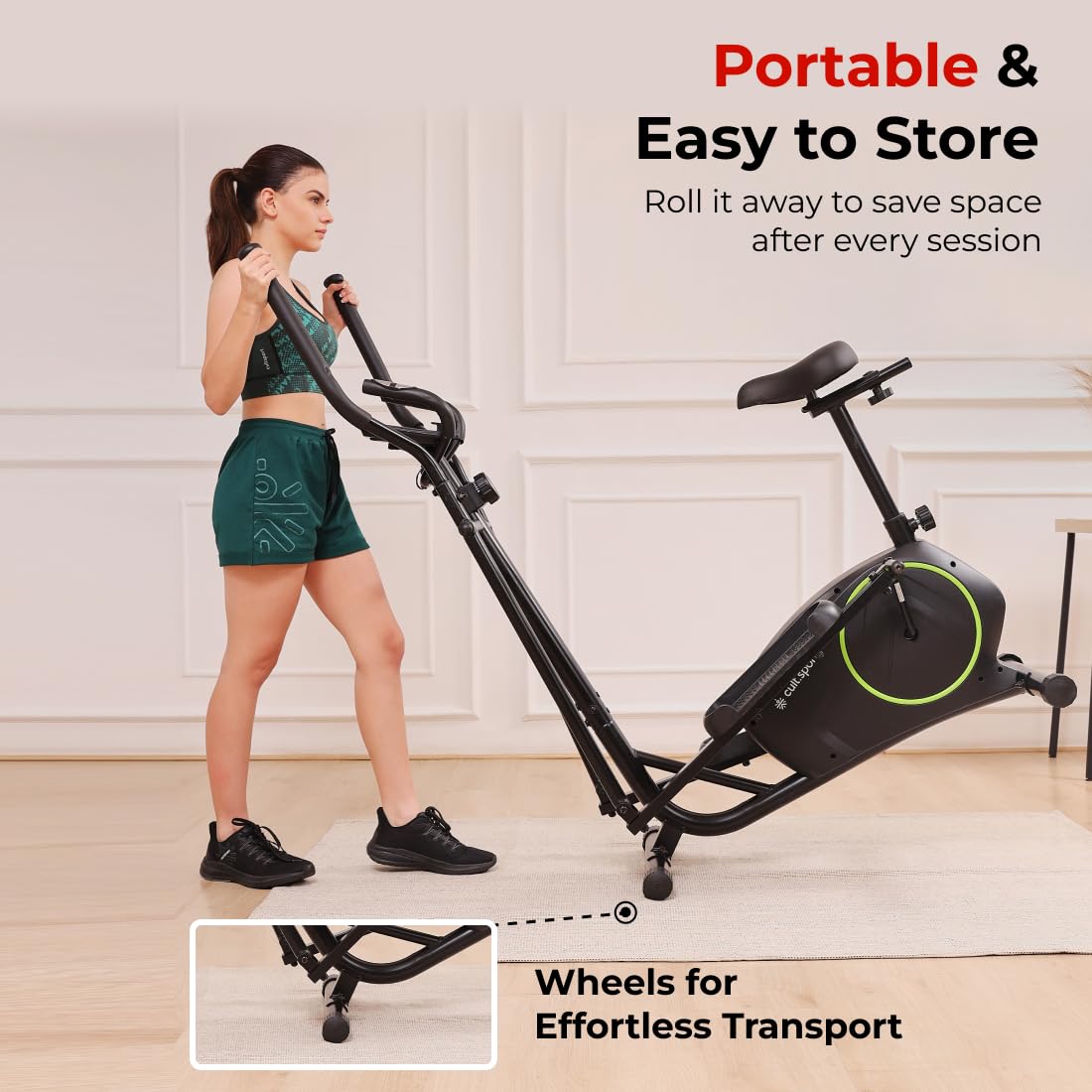 Cult.Sport SmartCross B1 Bluetooth Elliptical Cross Trainer – Magnetic Resistance, 120 kg Capacity, Free Installation