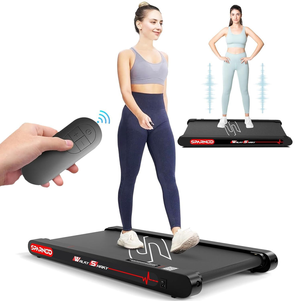 Sparnod Fitness WalkyShaky Vibration Walking Pad – 2.5 HP Motor, 4-Mode Vibration, 120 kg Capacity