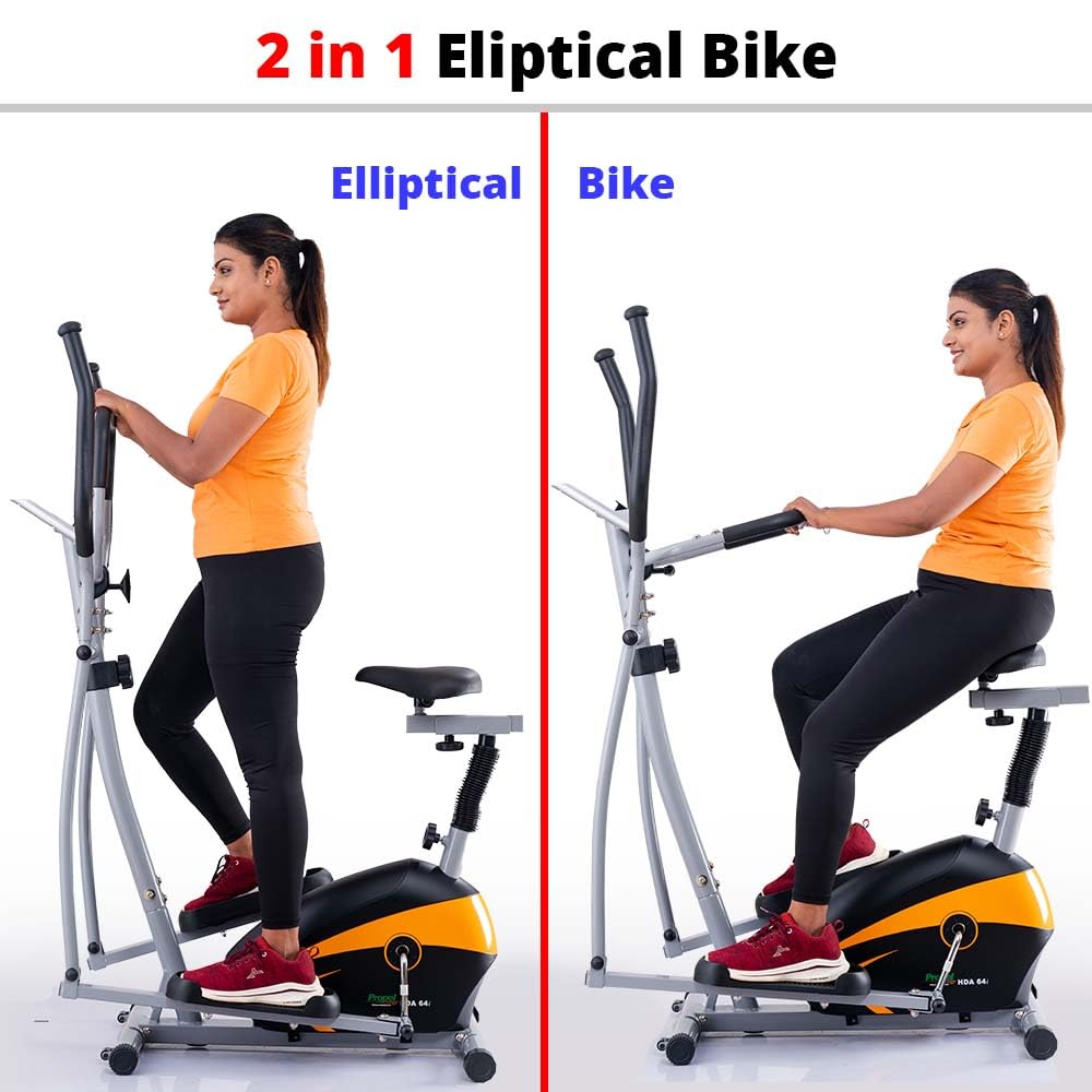 FitnessOne Propel HDA 64i – 2-in-1 Elliptical & Seated Cross Trainer | 8-Level Magnetic, 100 kg Capacity