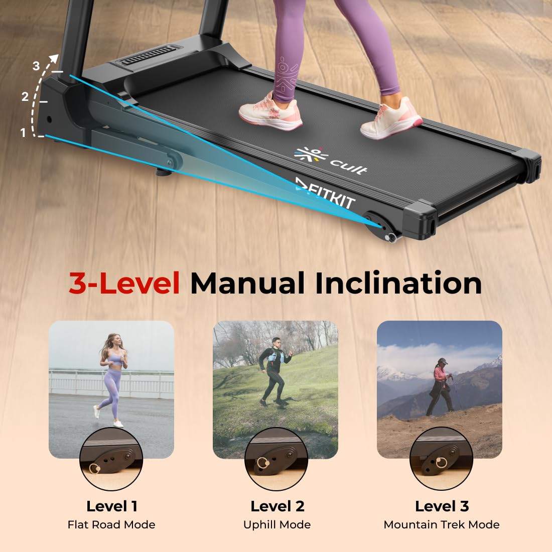 Fitkit by Cult TurboRun: The High-Performance Folding Treadmill for Your Home Gym