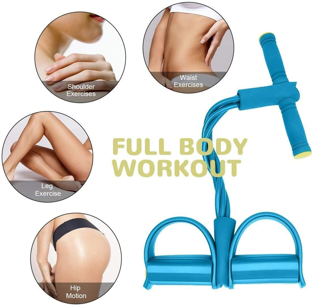 6-Tube CrossFit Training Bands – Adjustable Full-Body Resistance with Foam Handles