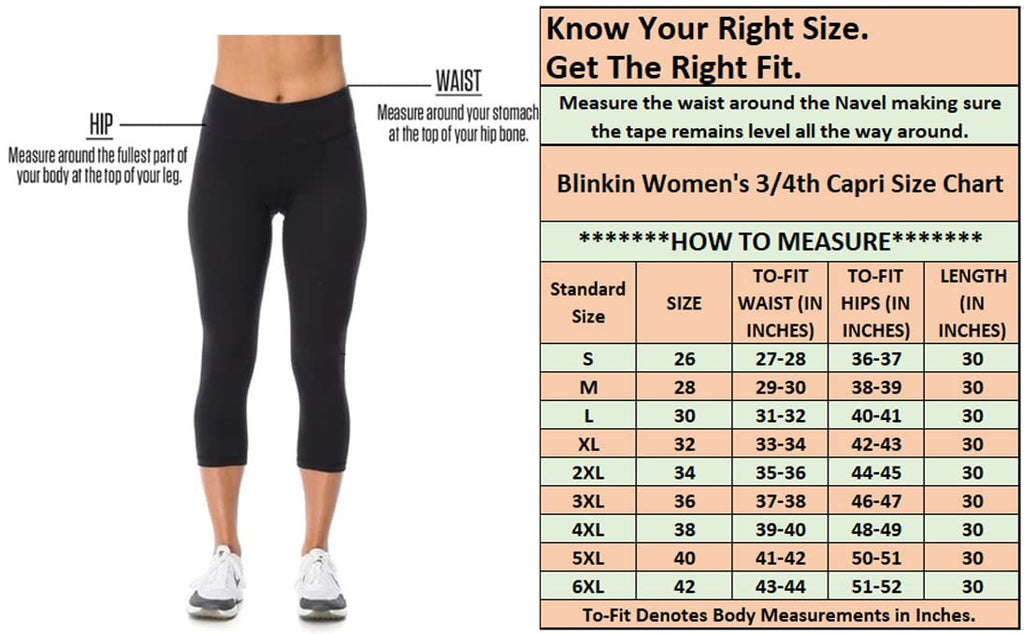 BLINKIN Insert Fitness Leggings with Mesh Pockets – Size 36