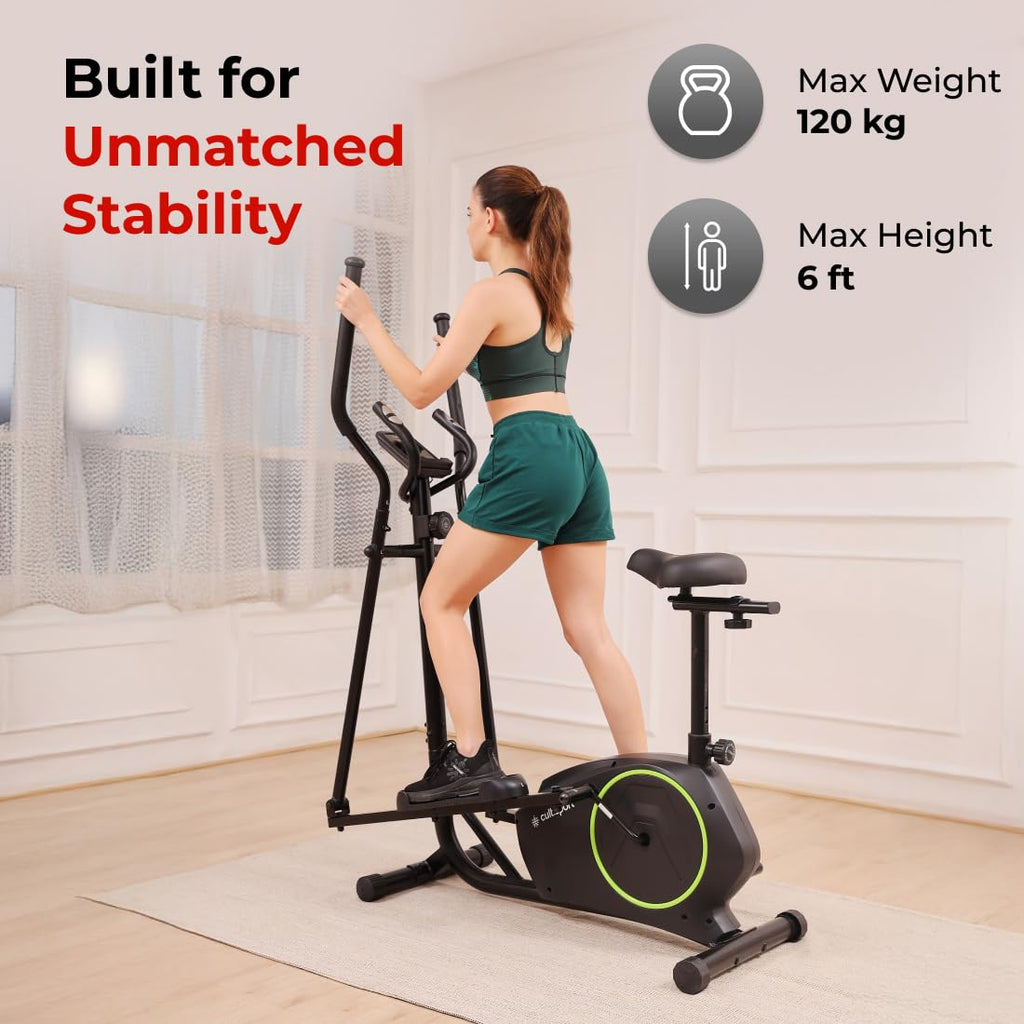 Cult.Sport SmartCross B1 Bluetooth Elliptical Cross Trainer – Magnetic Resistance, 120 kg Capacity, Free Installation