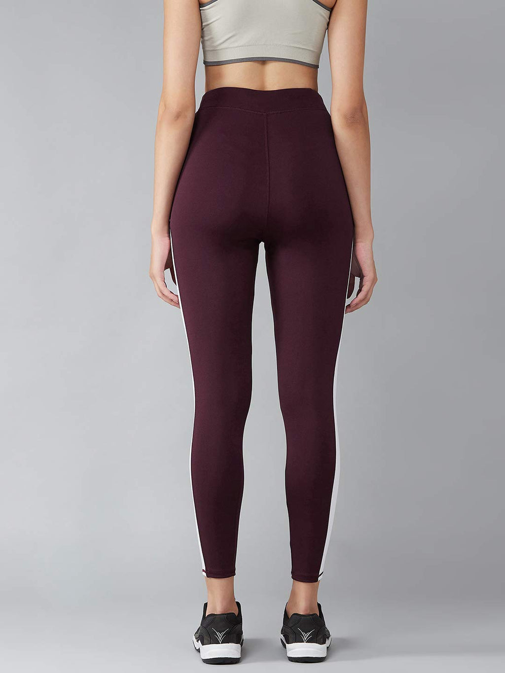 BLINKIN Side-Striped Yoga & Gym Leggings – 4-Way Stretch, Figure-Flattering Fit