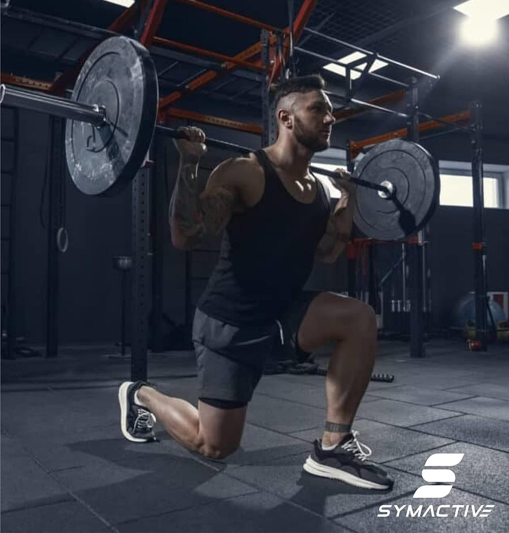 Amazon Brand Symactive 50 KG PVC Dumbbells & Accessories Set – Home Gym Kit with Skipping Rope, Gloves, Gripper & Gym Bag