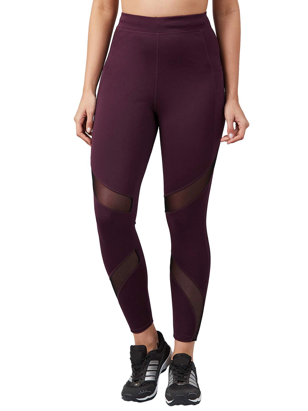 BLINKIN Highwaist Leggings with Pockets – Maroon, Size L