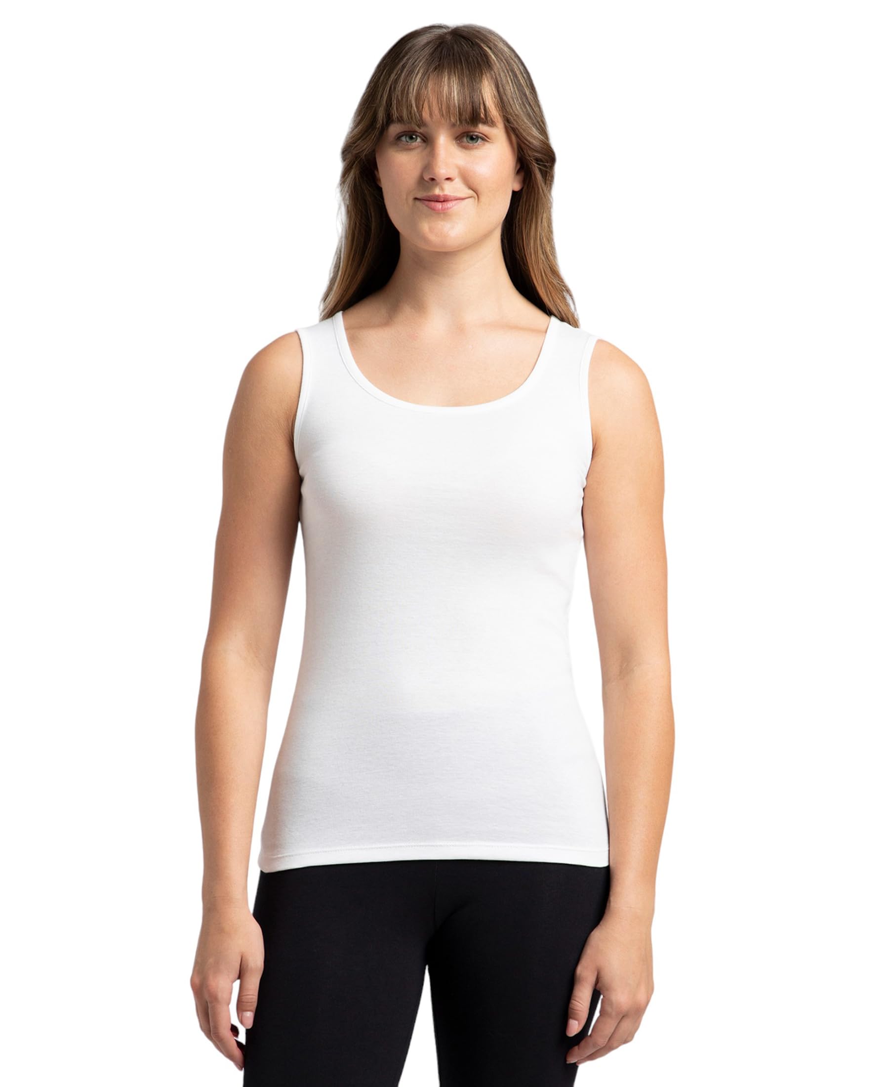 Jockey Women's Slim Fit Tank Top A113 – White (Size XL)