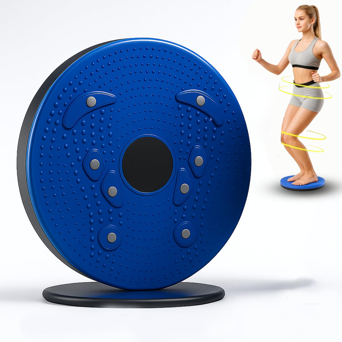 ALYV Acupressure Tummy Twister Waist Disc – Abdominal Exerciser for Belly Fat Reduction, Home Workout Equipment (Multicolor)