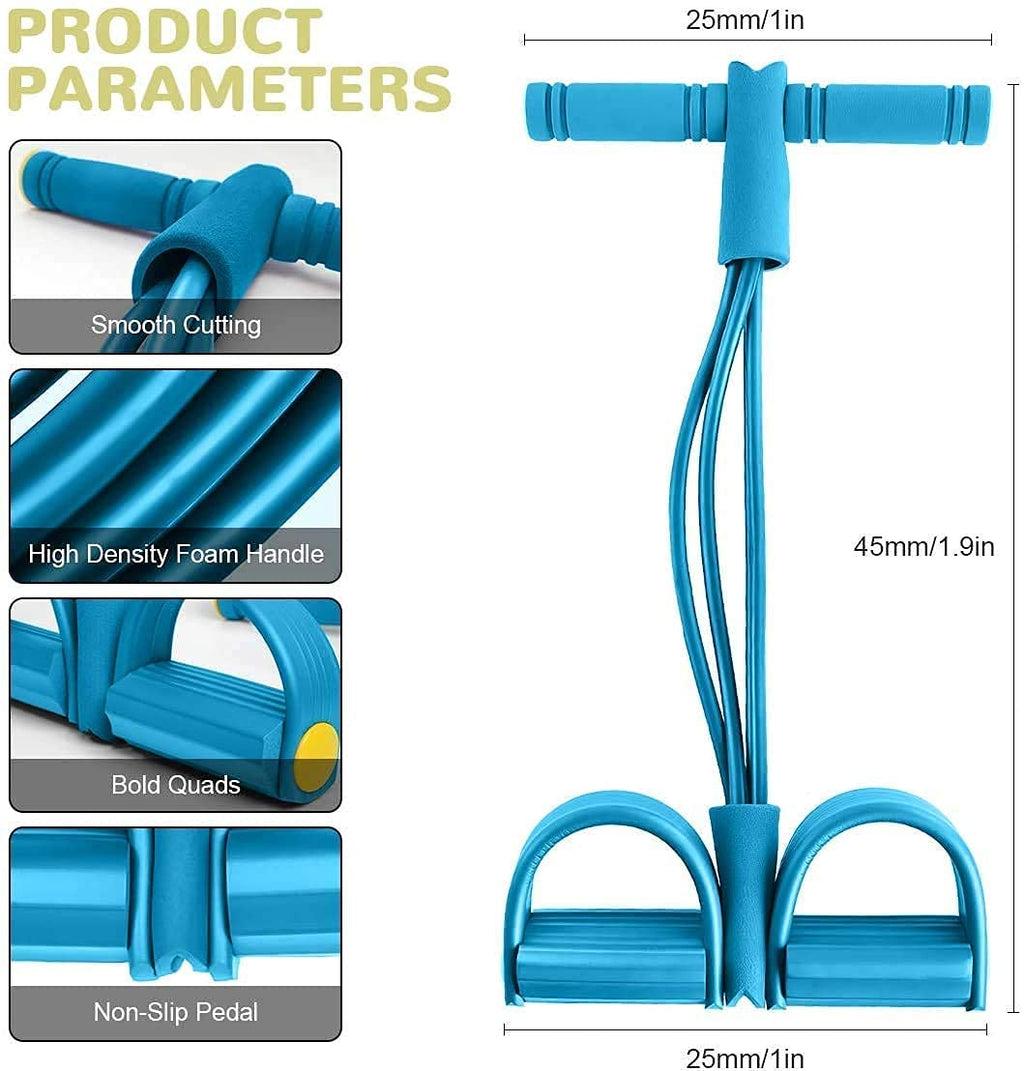 6-Tube CrossFit Training Bands – Adjustable Full-Body Resistance with Foam Handles