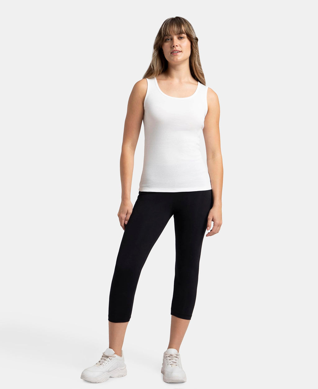 Jockey Women's Slim Fit Tank Top A113 – White (Size XL)